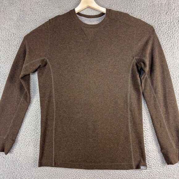 Eddie Bauer Sweater Mens Medium Tall MT Brown Business Casual Outdoor Office‎ - Picture 2 of 11